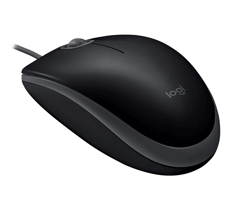 LOGITECH Egér - B110 Vezetékes Optikai Silent, Fekete
