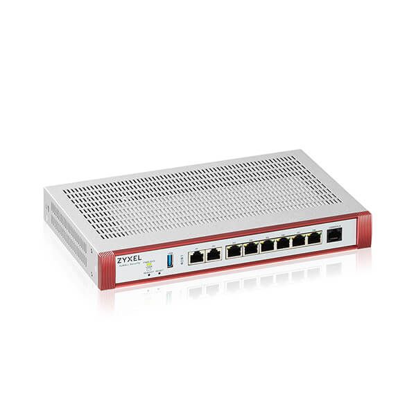 ZYXEL Tűztfal 2x2.5-GbE port + 6x1-GbE +1xUSB 3.0 + 1konzol port, USGFLEX200H-EU0101F
