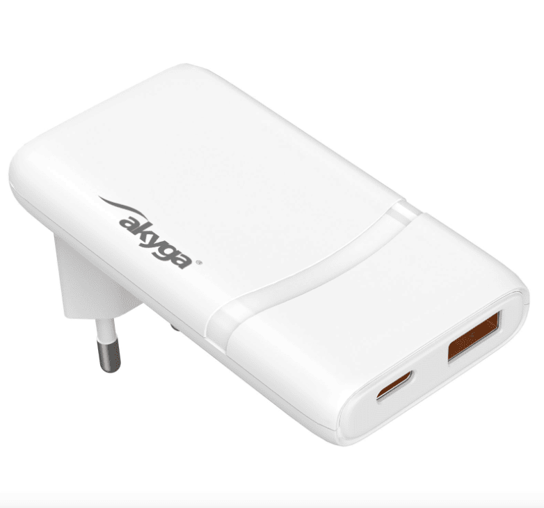 AkygaAK-CH-31 Töltő USB-A + USB-C PD 5-20V / max. 3.25A 65W Quick Charge 4+ GaN