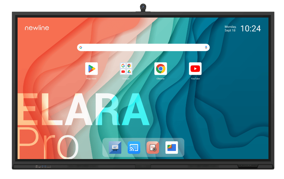 Newline TT-6523QCA+ ELARA PRO interaktív kijelző 65" Android 15 EDLA + kamera
