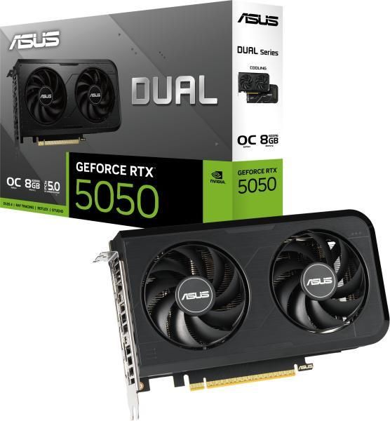 Asus GeForce RTX 5050 Dual OC 8GB GDDR6 128-bit grafikus kártya