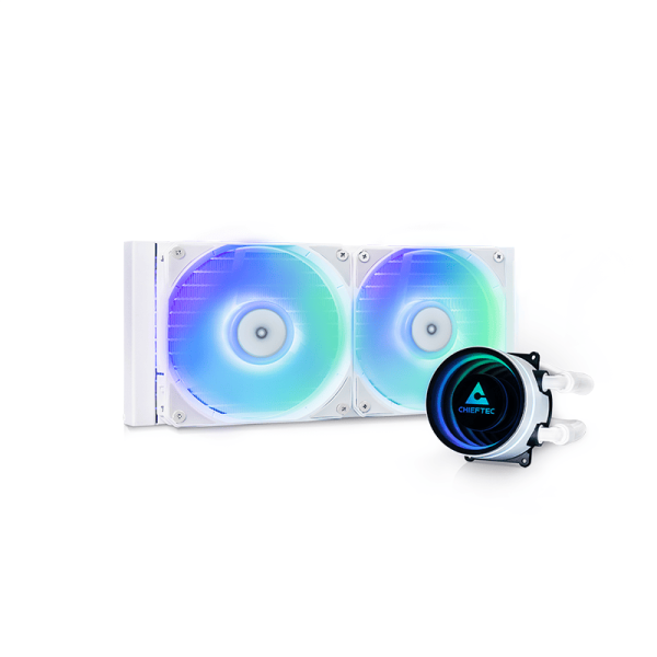 Chieftec Iceberg 240 RGB processzor vízhűtő fehér