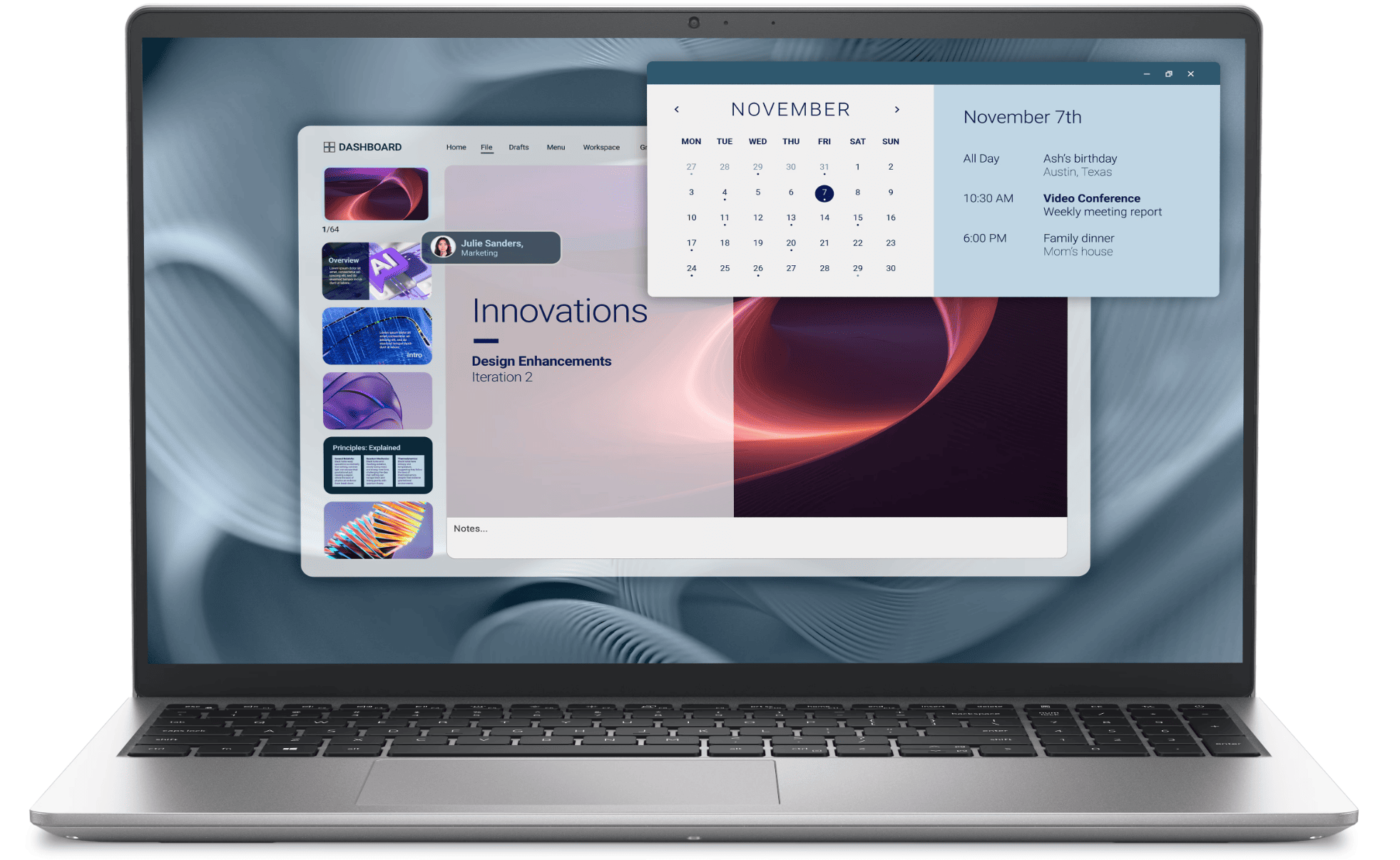 Dell Pro 15 Essential PV15250 notebook ezüst