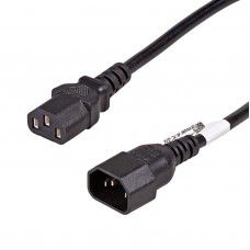 Akyga Pro Tápkábel hosszabbító, 3m - AK-PC-07A C13/C14 , fekete