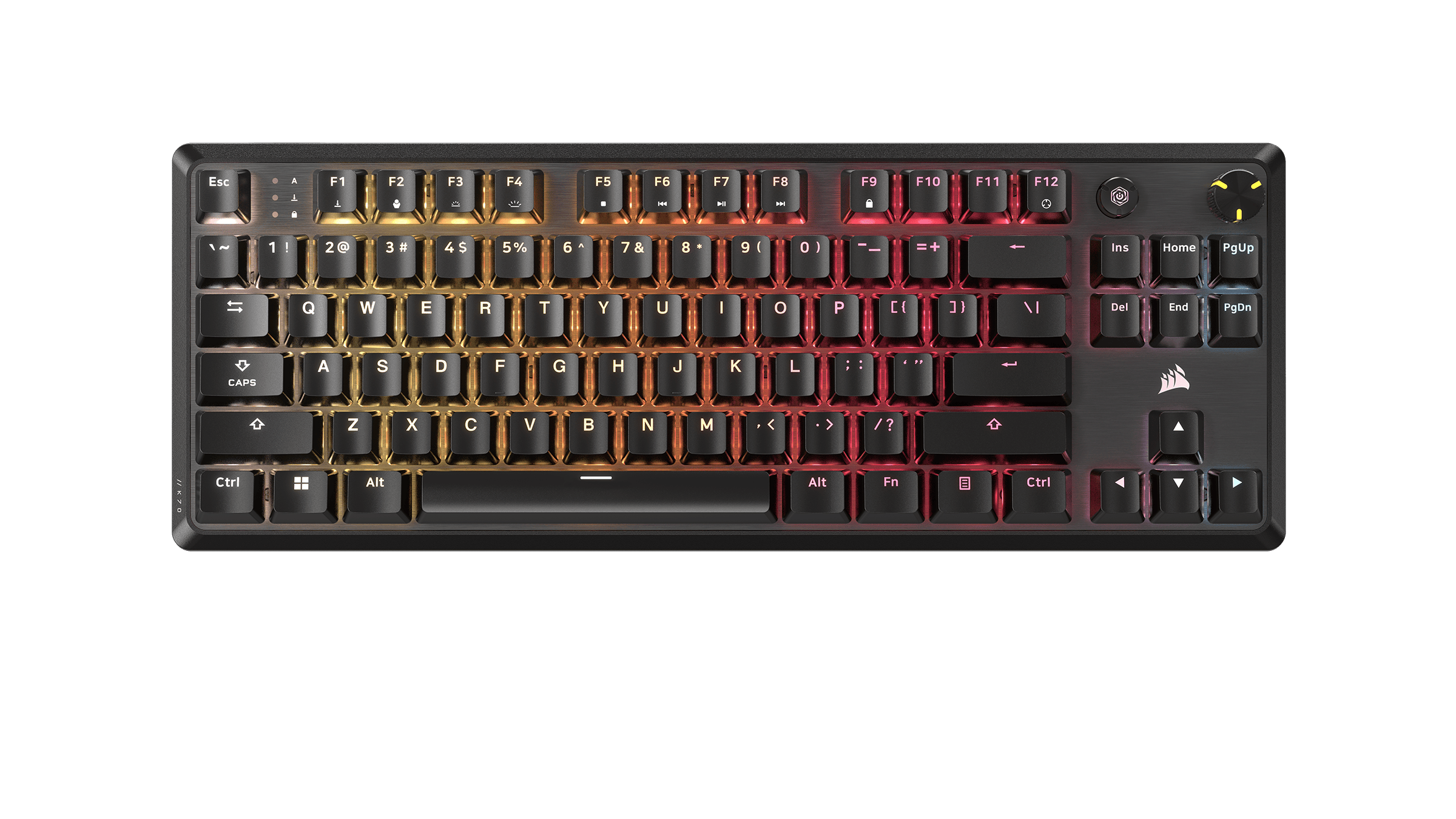 Corsair K70 Core TKL USB angol (US) gaming Corsair MLX Red mechanikus billentyűzet fekete