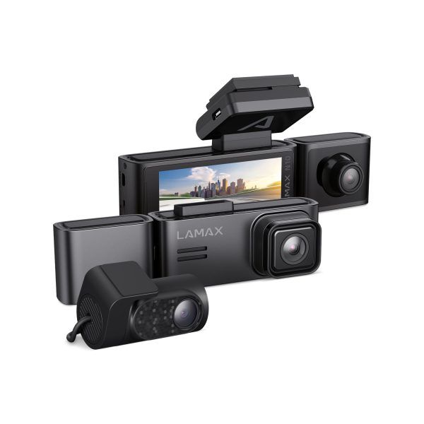 LAMAX N10 GPS 3in1 Autós kamera 3 db kamerával (első/hátsó/belső)
