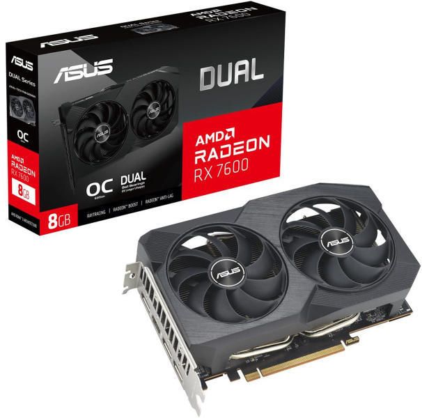 ASUS Radeon RX 7600 DUAL OC EVO 8GB Videokártya