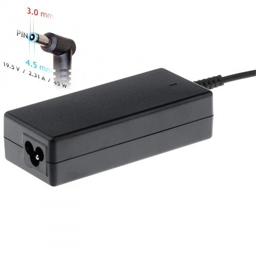 Akyga 19.5V / 2.31A 45W 4.5x3.0mm + pin notebook töltő adapter - AK-ND-69