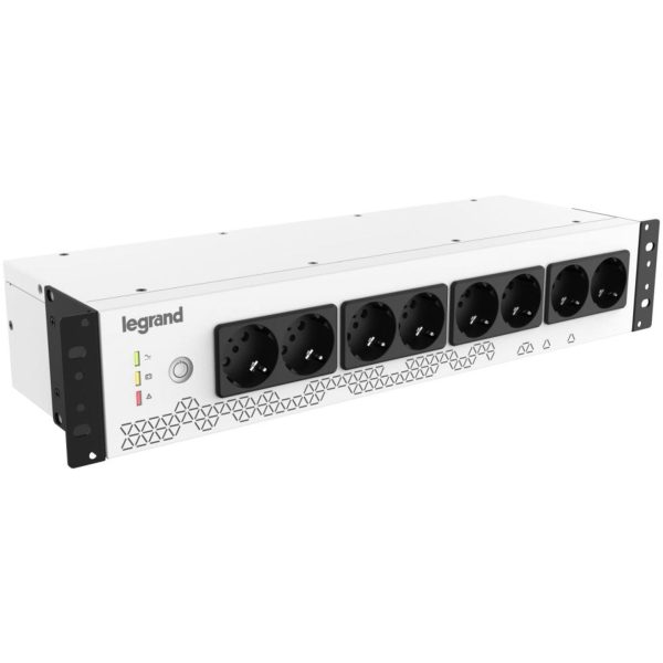 LEGRAND 19" szünetmentes elosztósor KEOR PDU 800VA 480 W BEM: C14 aljzat + C13-SCH kábel KIM: 8xSchuko USB-B kommunikác