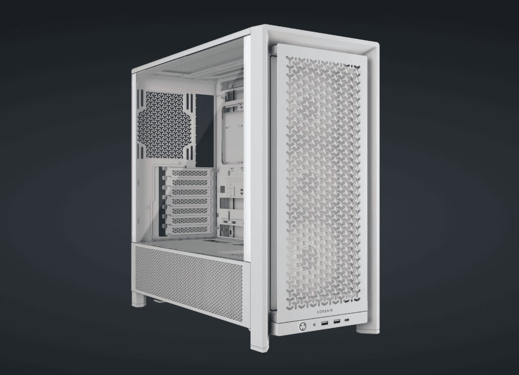 Corsair FRAME 4000D RS táp nélküli ablakos Mid Tower számítógépház fehér