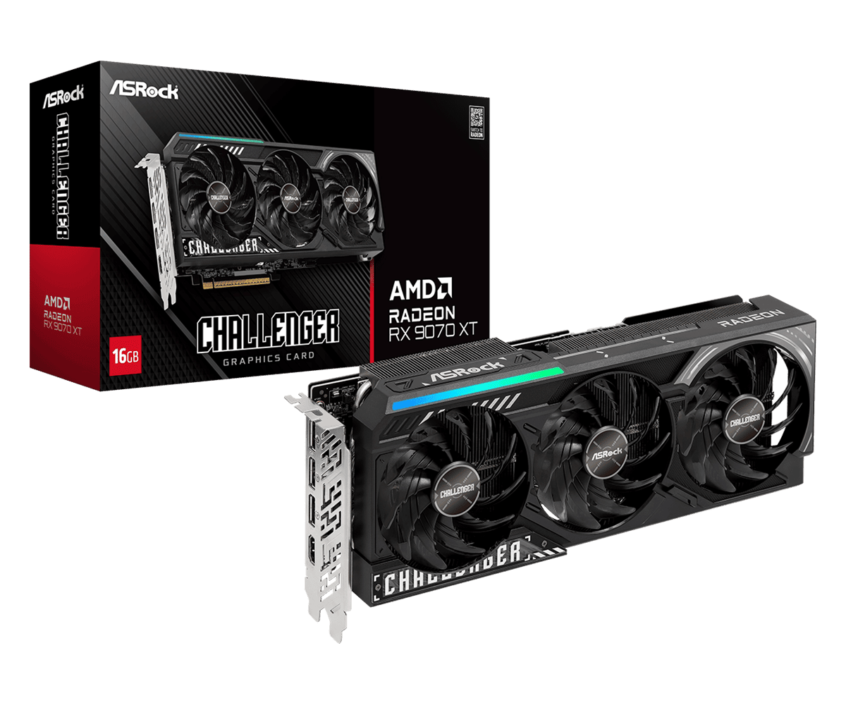 Asrock Radeon RX 9070 XT Challenger 16GB GDDR6 256-bit grafikus kártya