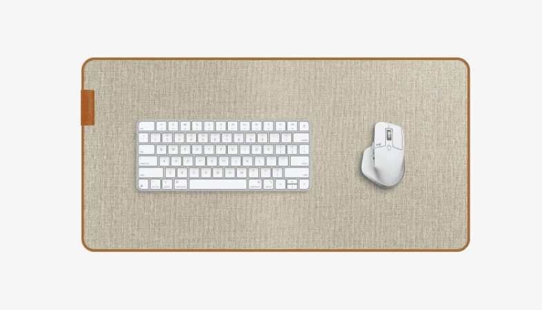 Artimo Desk Mat - Loom Series - M (80x40 cm) - Bézs - Prémium szövet egérpad