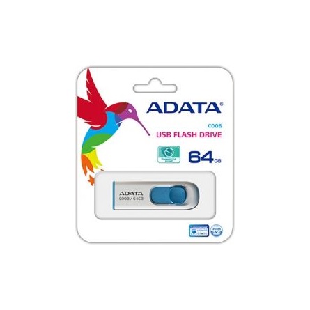 ADATA 64GB C008 USB-A 2.0 pendrive BOX fehér-kék