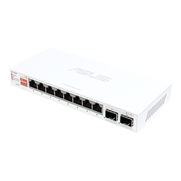 ASUS Switch 8x2.5Gbps + 2x10G SFP+, QG-U1080