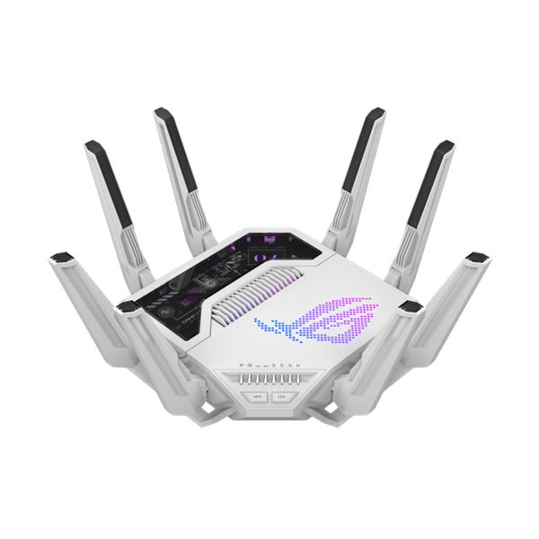 ASUS Wireless Router Tri Band BE19000 2xWAN(1x10Gbps,1x2.5Gbps) + 5xLAN(1x10Gbps,3x2.5Gbps,1x1Gbps) +2xUSB, GT-BE19000AI