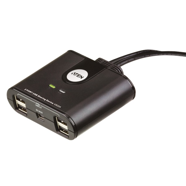 ATEN USB Periféria Elosztó 2PC 4Eszköz US224