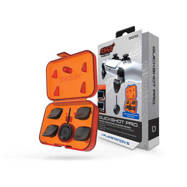 BIONIK PS5 Kiegészítő Quickshot Pro Kontroller Ravasz csomag, BNK-9059