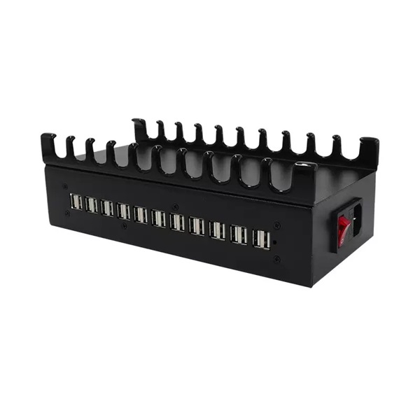 BLACKBIRD Hálózati Töltő YFY-A61 24xUSB 300W eszköztartóval, Fekete