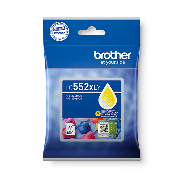 Brother LC552XLY tintapatron sárga