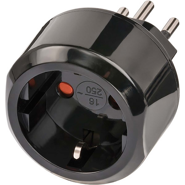 Nedis Brennenstuhl BN-1508642 travel, utazó adapter Európa aljzat - Svájc, Liechtenstein dugó
