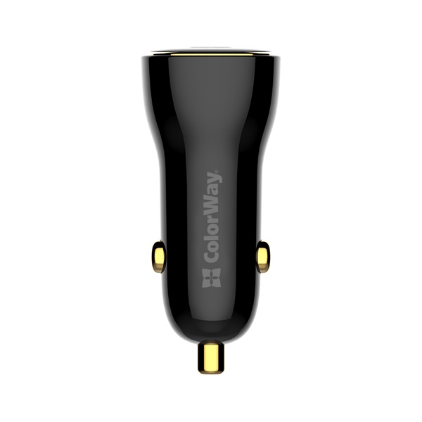 COLORWAY Autós töltő, CW-CHA046PD-BK Power Delivery Port PPS USB (USB-A + USB-C) (60 W) Fekete