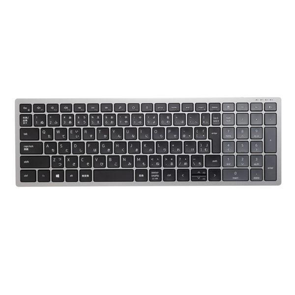 Dell KB740 Multi-Device Compact Bluetooth / vezeték nélküli magyar membrán billentyűzet szürke-fekete
