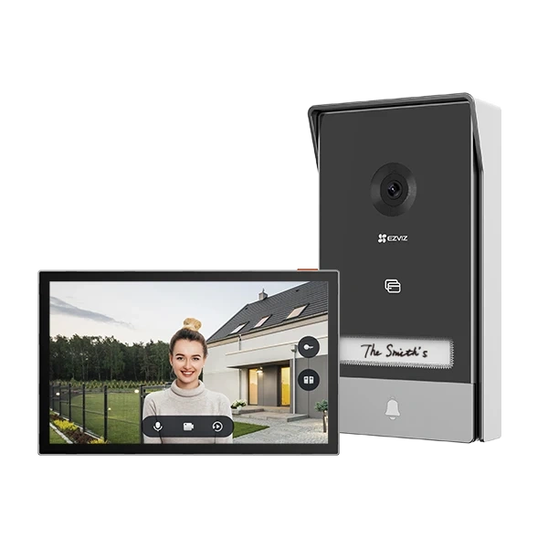 EZVIZ CS-HP7-R105-1W2TFC 3MP / HP7 videó-kaputelefon csengővel, 162° látószög, hőmérséklet-érzékelő, érintőképernyő