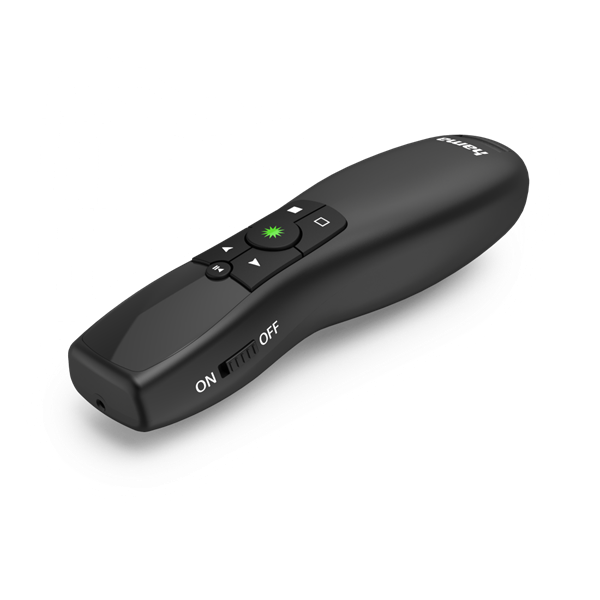 HAMA MULTIMEDIA PRESENTER "GREEN-LIGHT"ZÖLD LÉZER POINTER-REL-fekete
