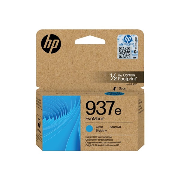 HP 937e EvoMore tintapatron ciánkék