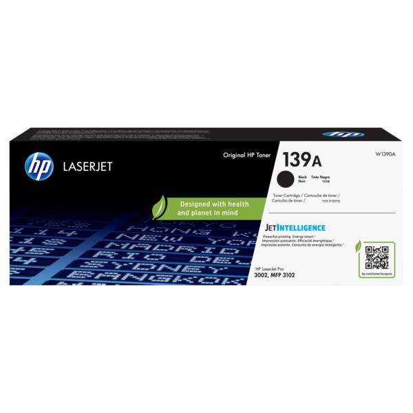 HP Toner (139A) W1390A fekete 1500/oldal LJ3002/3102