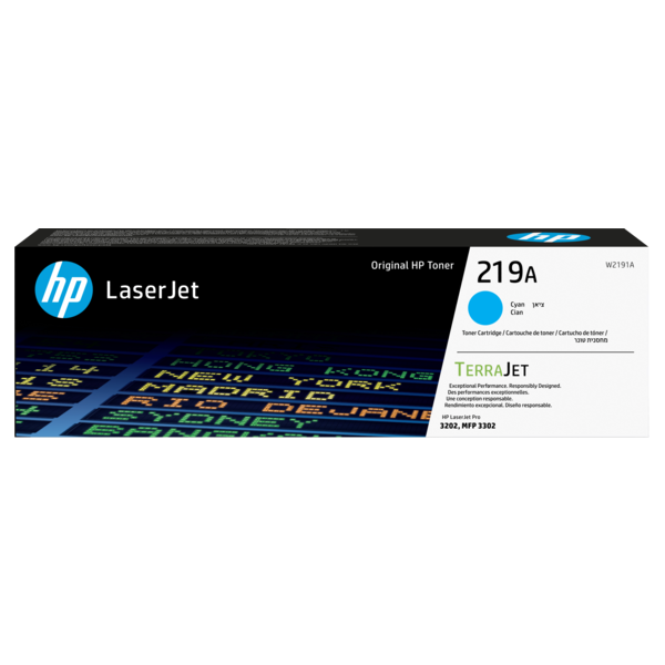 HP 219A CYAN ORIGINAL LASERJET TONER CARTRIDGE