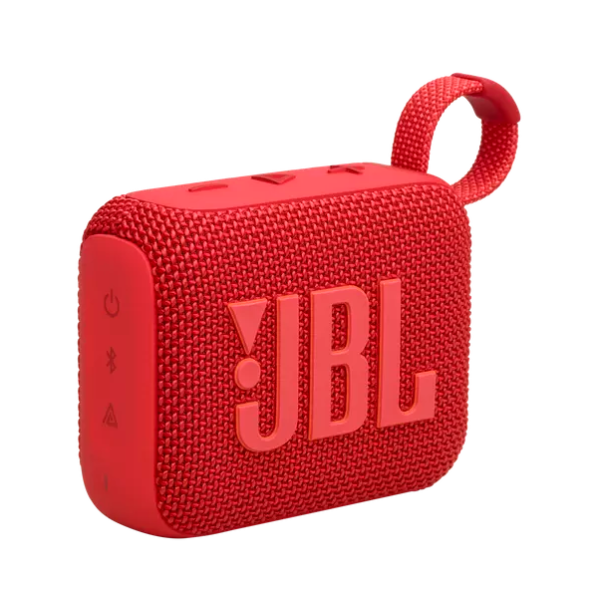 JBL Go 4 hordozható, vízálló, bluetooth hangszóró, vízálló, porálló, IP67, 7 óra üzemidő, piros