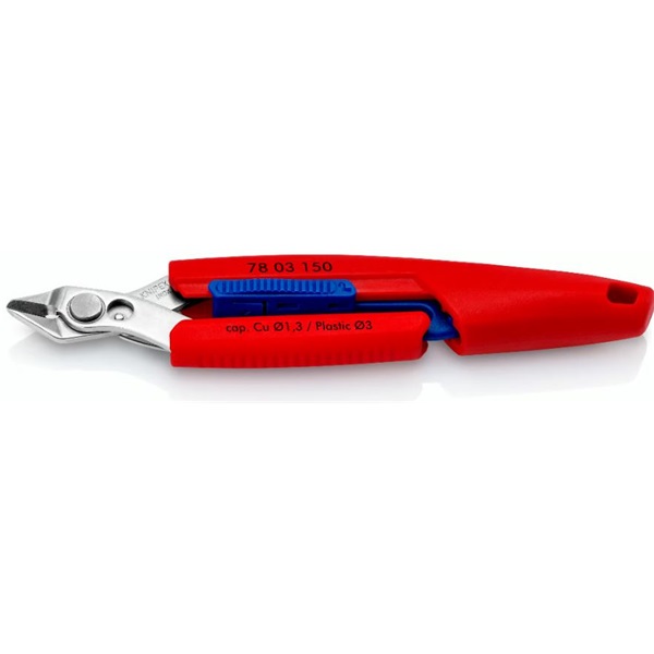 KNIPEX Slim Knips Finomvágó fogó többkomponensű komfort-markolattal