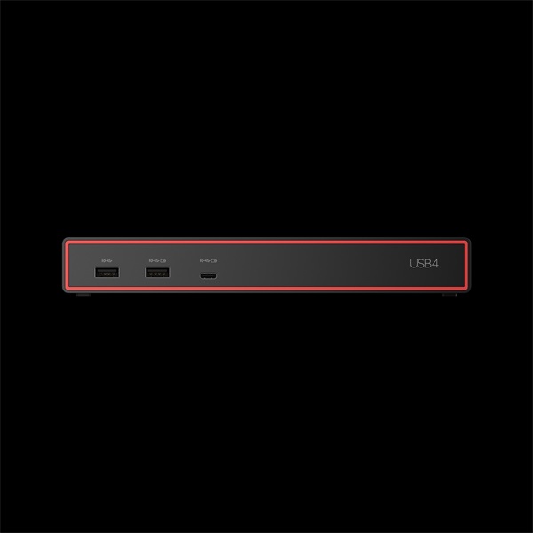 Lenovo ThinkPad USB4 Dock 5000 10-port 100W USB4 dokkoló fekete