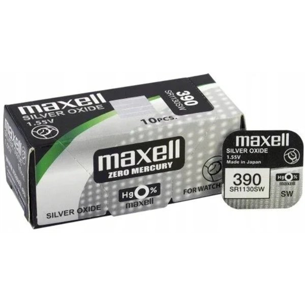 MAXELL Gombelem, ezüst-oxid, SR1130W, EU MF (389) B