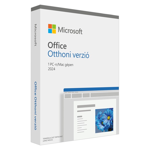 Microsoft Office Home 2024 Hungarian EuroZone Medialess irodai szoftver