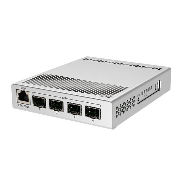 MIKROTIK Switch/Router 1x1000Mbps + 4x10Gbit SFP+, Asztali, CRS305-1G-4S+IN