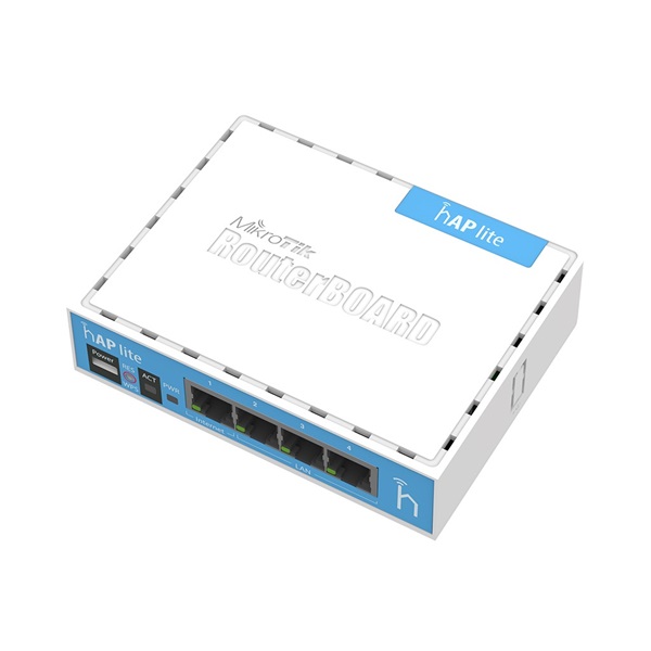 MIKROTIK Wireless Router 4x100Mbps, Wi-Fi 4, Asztali, RB941-2nD