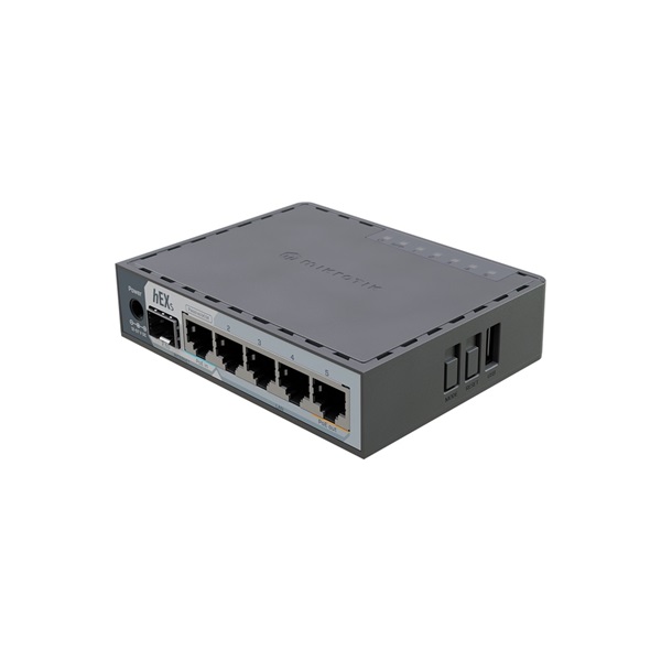 MIKROTIK Vezetékes Router hEX S (2025) 5x1000Mbps + 1x2500Mbps SFP, Beltéri, E60IUGS