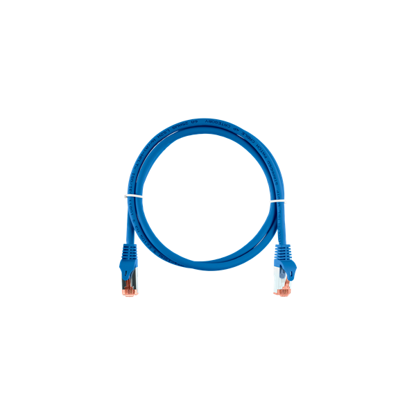 NIKOMAX Patch kábel S/FTP CAT6a LSOH, Essential Series,  0,2m, kék