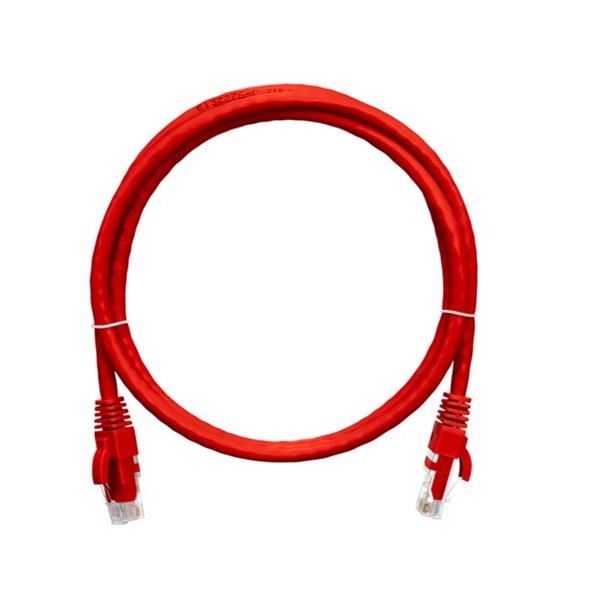 NIKOMAX Patch kábel UTP, CAT6, LSZH, Essential Series,  0,3m, piros
