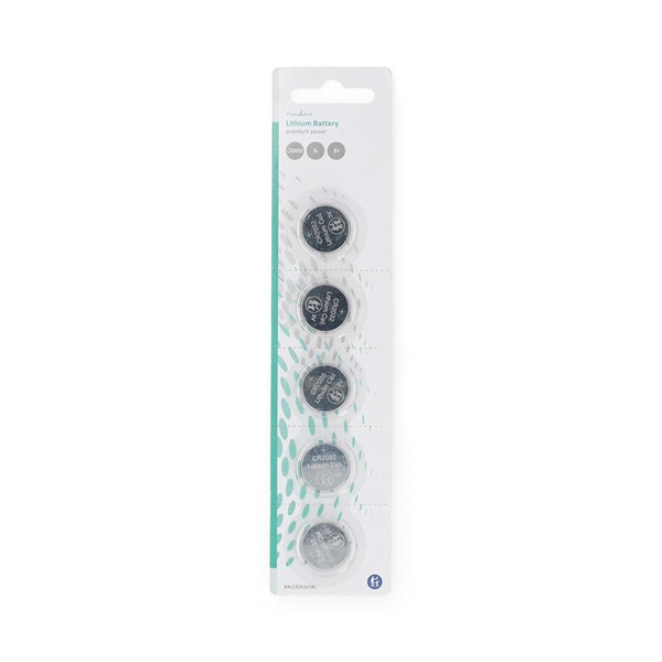 Nedis BALCR16325BL 3V lítium gombelem CR1632, 5db/csomag