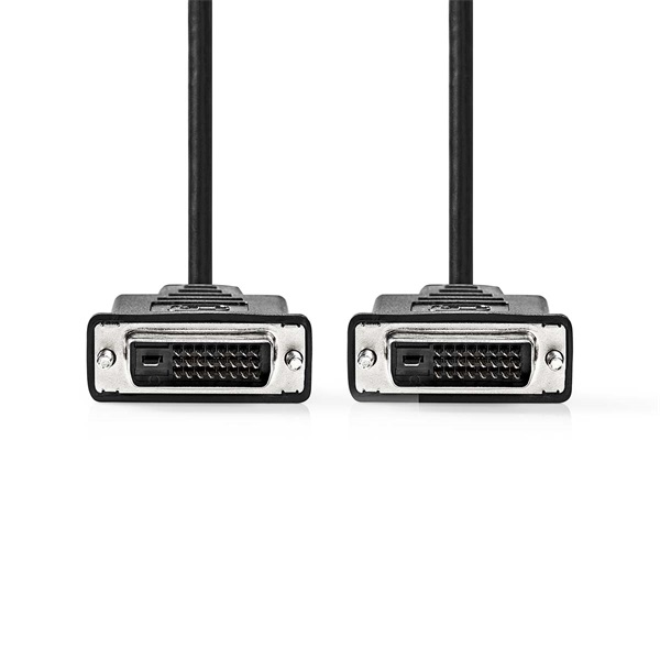 Nedis CCGP32001BK30 DVI-D 24+1p kábel, 2560x1600, hossz 3m