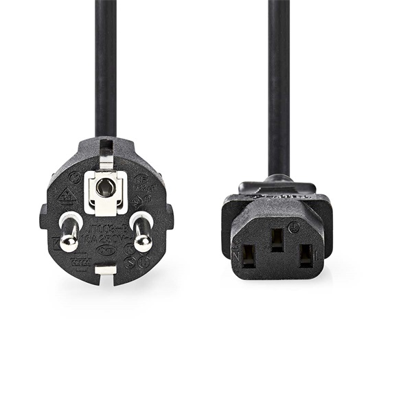 Nedis CEGL10030BK30 táp kábel IEC-320-C13, 3 x 1mm, hossz 3m