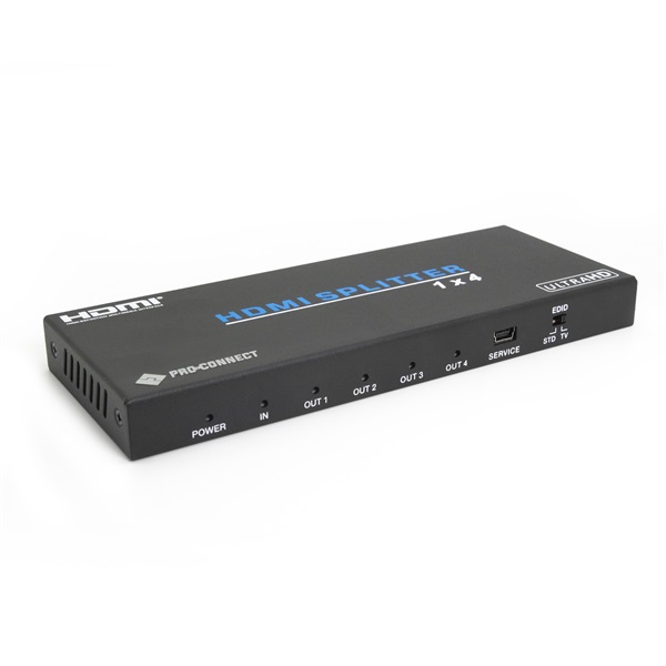 PROCONNECT Splitter, HDMI 2.0, 4K@60Hz, 1x4