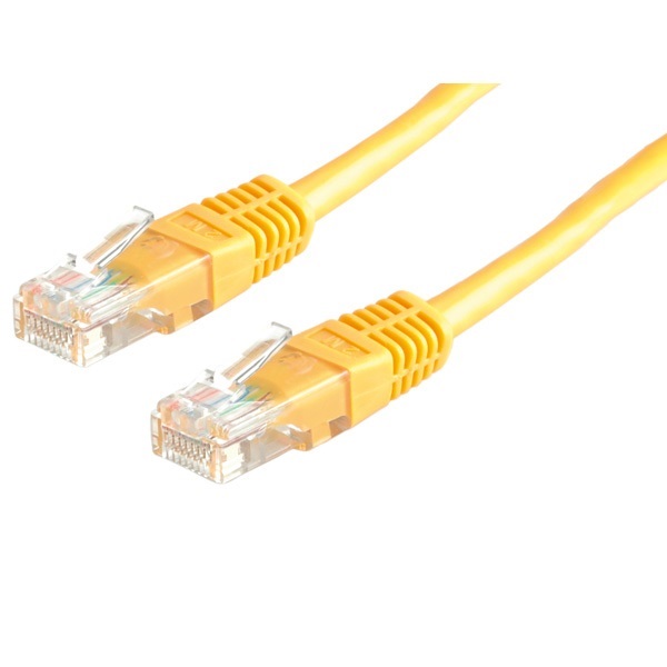 ROLINE Patch kábel, UTP, CAT5e, 3m, sárga