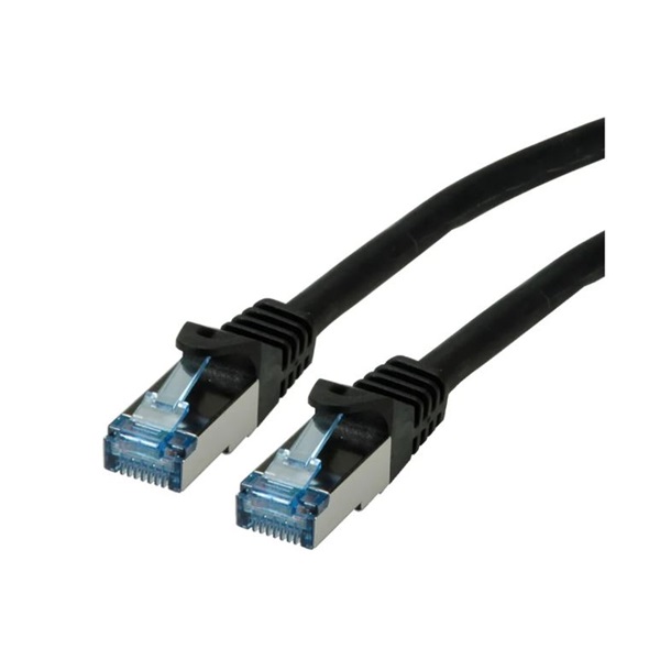 ROLINE Patch kábel S/FTP PATCH CAT6a LSOH,    7,5m, fekete