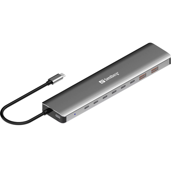 SANDBERG USB-C to 8xUSB-C+2xUSB-A 100W