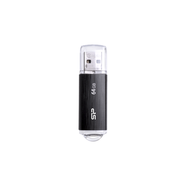 SILICON POWER Pendrive 64GB, Ultima - U02 USB 2.0, Fekete