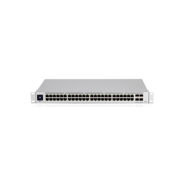 UBiQUiTi Switch 48x1000Mbps + 4x10000Mbps SFP+, Menedzselhető, Rackes - USW-PRO-48